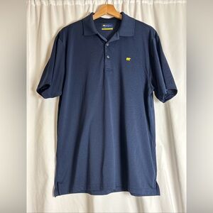 Jack Nicklaus Polo Shirt Mens Large Navy Stretch Golf Performance Tech Preppy